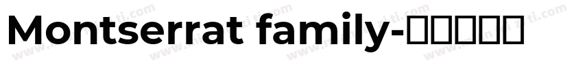 Montserrat family字体转换